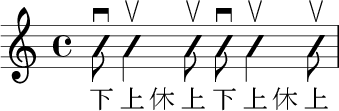 吉他切分音交替刷弦